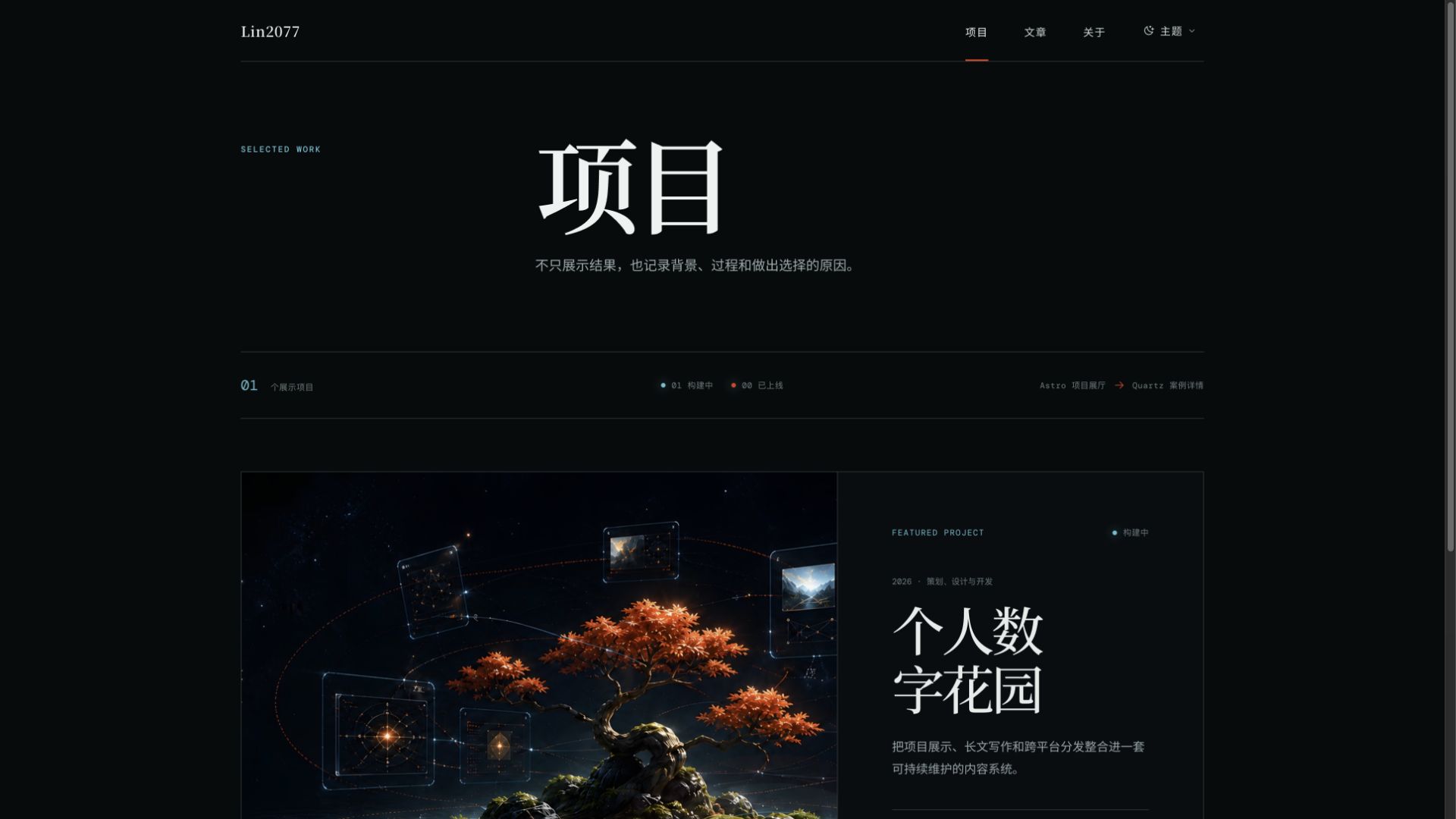项目门户真实截图